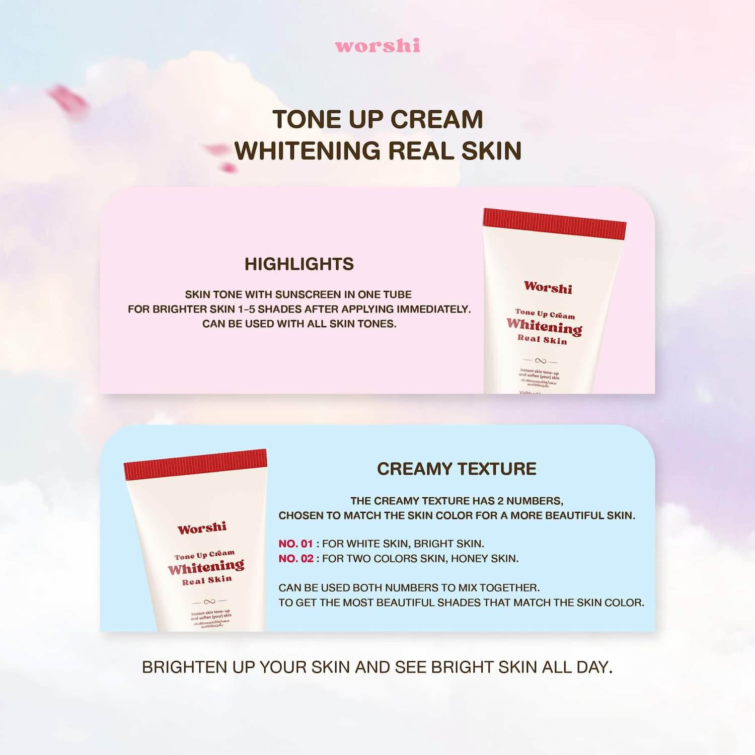 Worshi - White Wip Cream